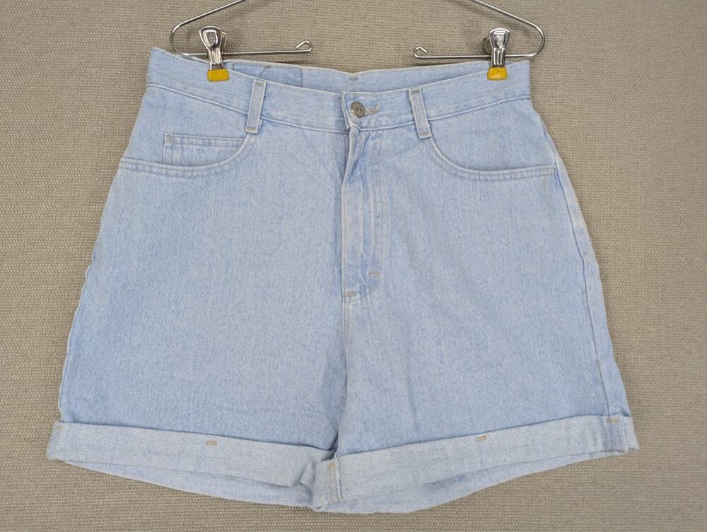 Vintage Riders Denim Jeans Shorts Size 14M High Waisted USA Light Blue -0925F56